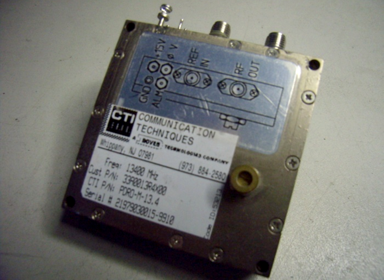 13.4 MHz Phase locked Dielectric Resonator Oscillator PDRO 